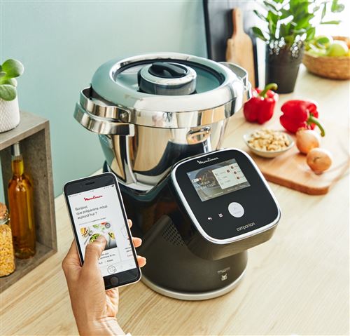 Robot cuiseur moulinex i-companion touch pro xl hf93d810 1550 w noir - Imagen 4